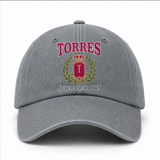 Your Name Never Back Down Royal Washed Cap TORRES 13K1 C77PF