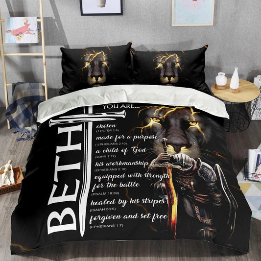 BETH Limited Edition Personalized Bedding Set 13K1-BS1
