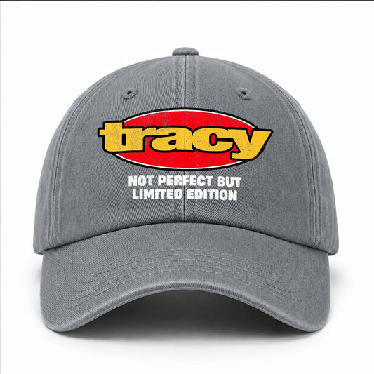 Your Name Not Perfect But Limited Edition Red Logo Washed Cap TRACY 13K1 C84PF