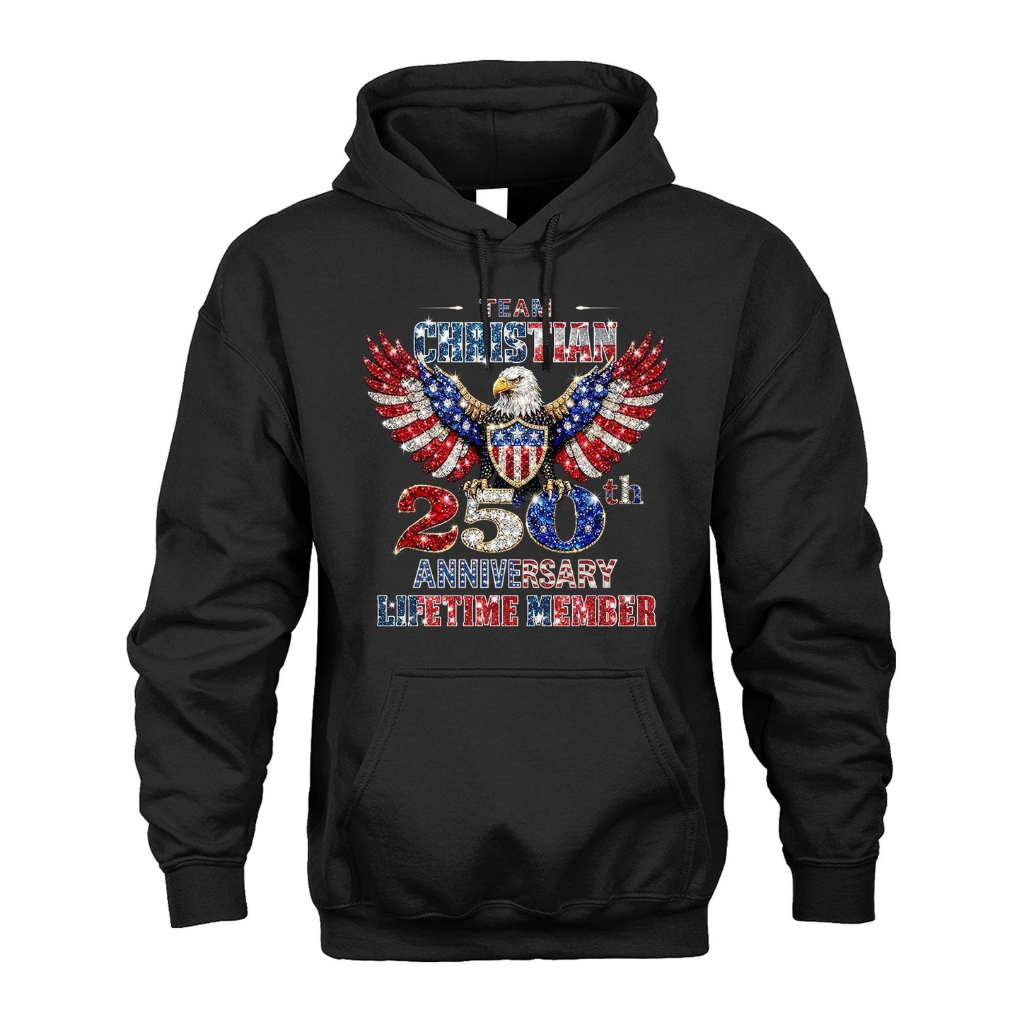 CHRISTIAN 13K1-523 Personalized "Team...Lifetime Member" America 250 Design