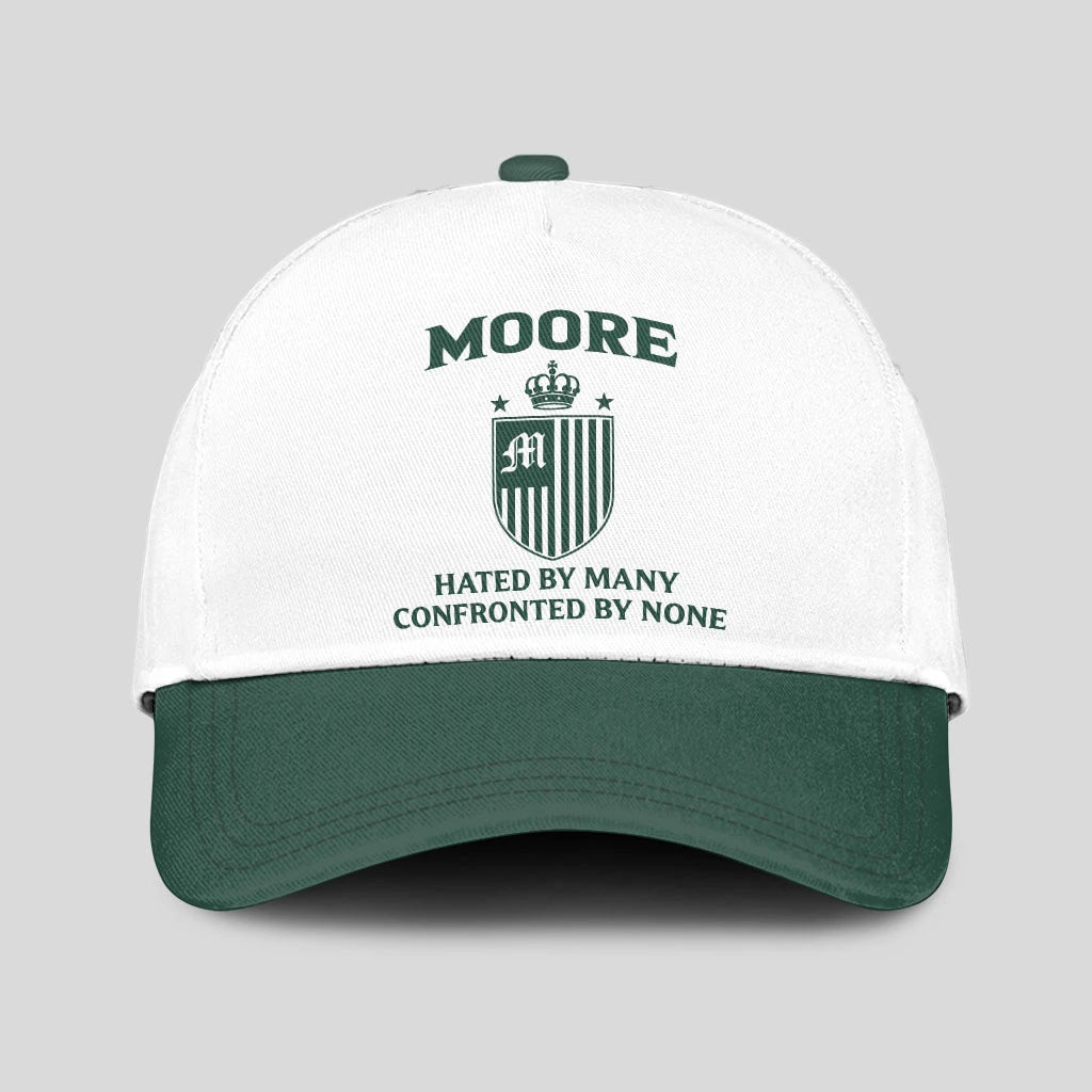 Hated By Many Confronted By None Luxury Logo Cap MOORE 13K1 C41PF