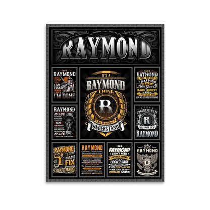 RAYMOND Personalized Sponge Floor Mat – Custom Printed Home Decor 13K1-AR2