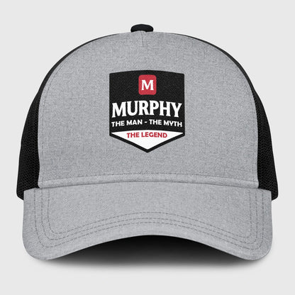 The Man The Myth The Legend Gray Mesh Cap MURPHY 13K1 C189PF