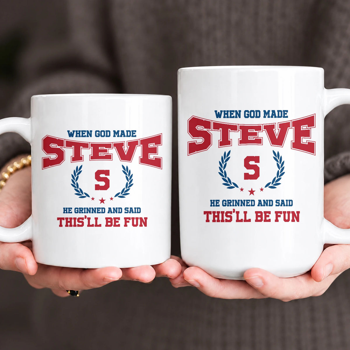 When God Made Your Name Personalized Mug STEVE 13K1 MG08