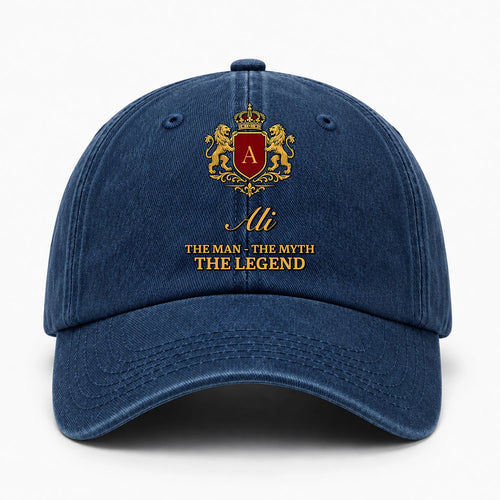 The Man The Myth The Legend Royal Blue Cap ALI 13K1 C49PF
