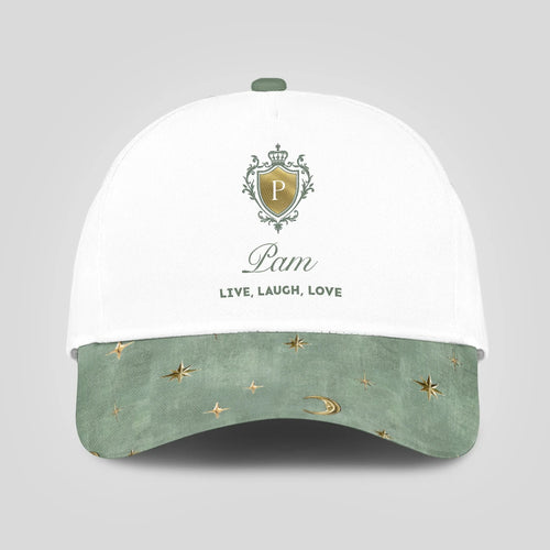 Live Laugh Love Stars And Moon Green Cap PAM 13K1 C124PF