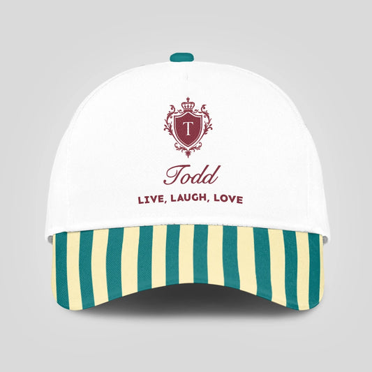 Live Laugh Love Green And Yellow Royal Cap TODD 13K1 C122PF