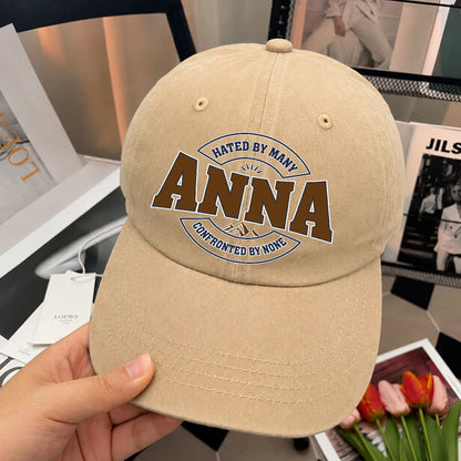 Hated By Many Confronted By None Washed Cap ANNA 13K1 C36PF