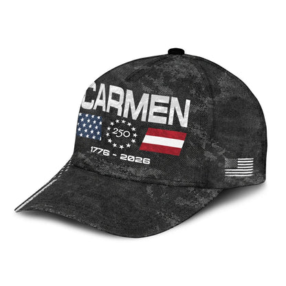 CARMEN 13K1-C13PF 250th Anniversary Patriotic Baseball Cap 1776–2026