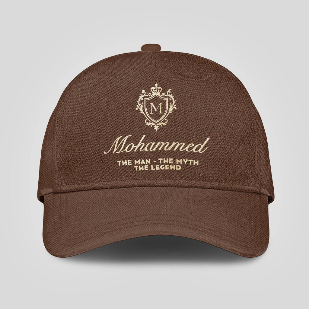 The Man The Myth The Legend Golden Brown Cap MOHAMMED 13K1 C142PF