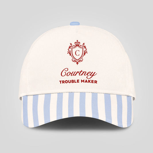 Trouble Maker Stripped Blue Beach Cap COURTNEY 13K1 C74PF