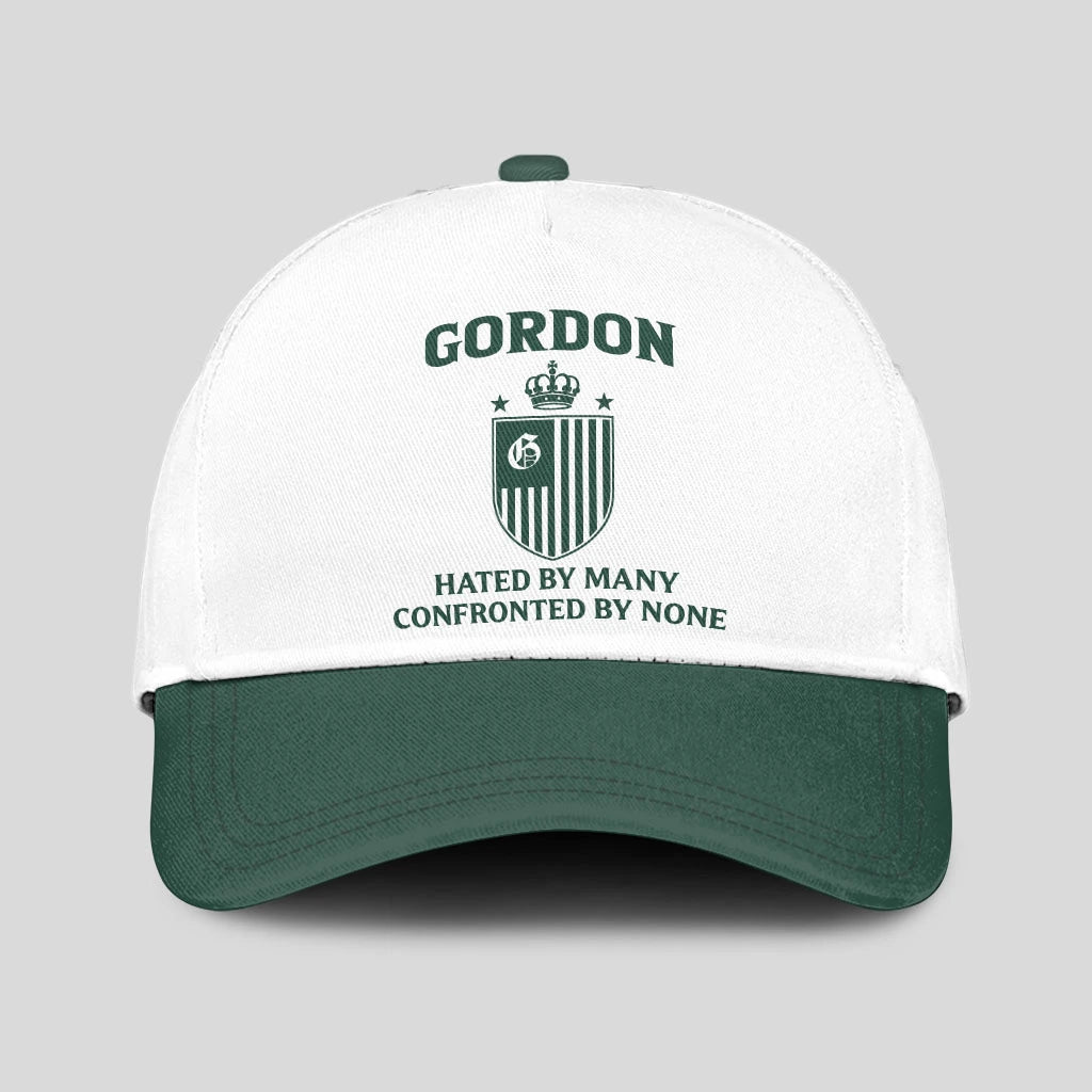 Hated By Many Confronted By None Luxury Logo Cap GORDON 13K1 C41PF