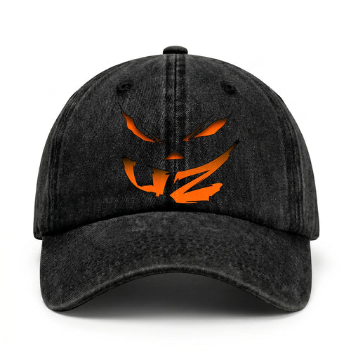 Stay Hungry Pumpkin Chasing Ghosts Funny Washed Cap LIZ 13K1 C101PF