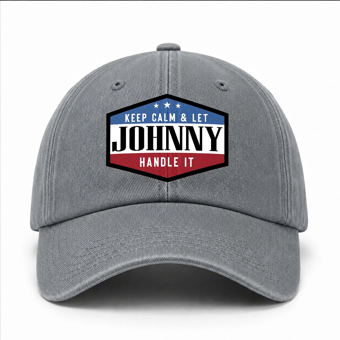 Keep Calm & Let Your Name Handle It Washed Cap JOHNNY 13K1 C87PF