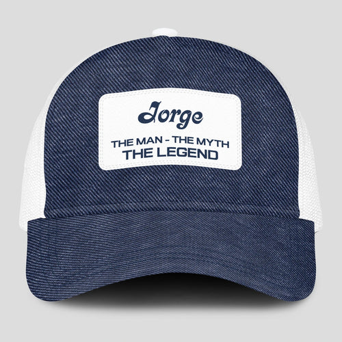 The Man The Myth The Legend Blue Denim Mesh Cap JORGE 13K1 C194PF