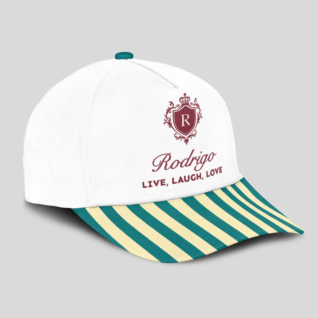 Live Laugh Love Green And Yellow Royal Cap RODRIGO 13K1 C122PF