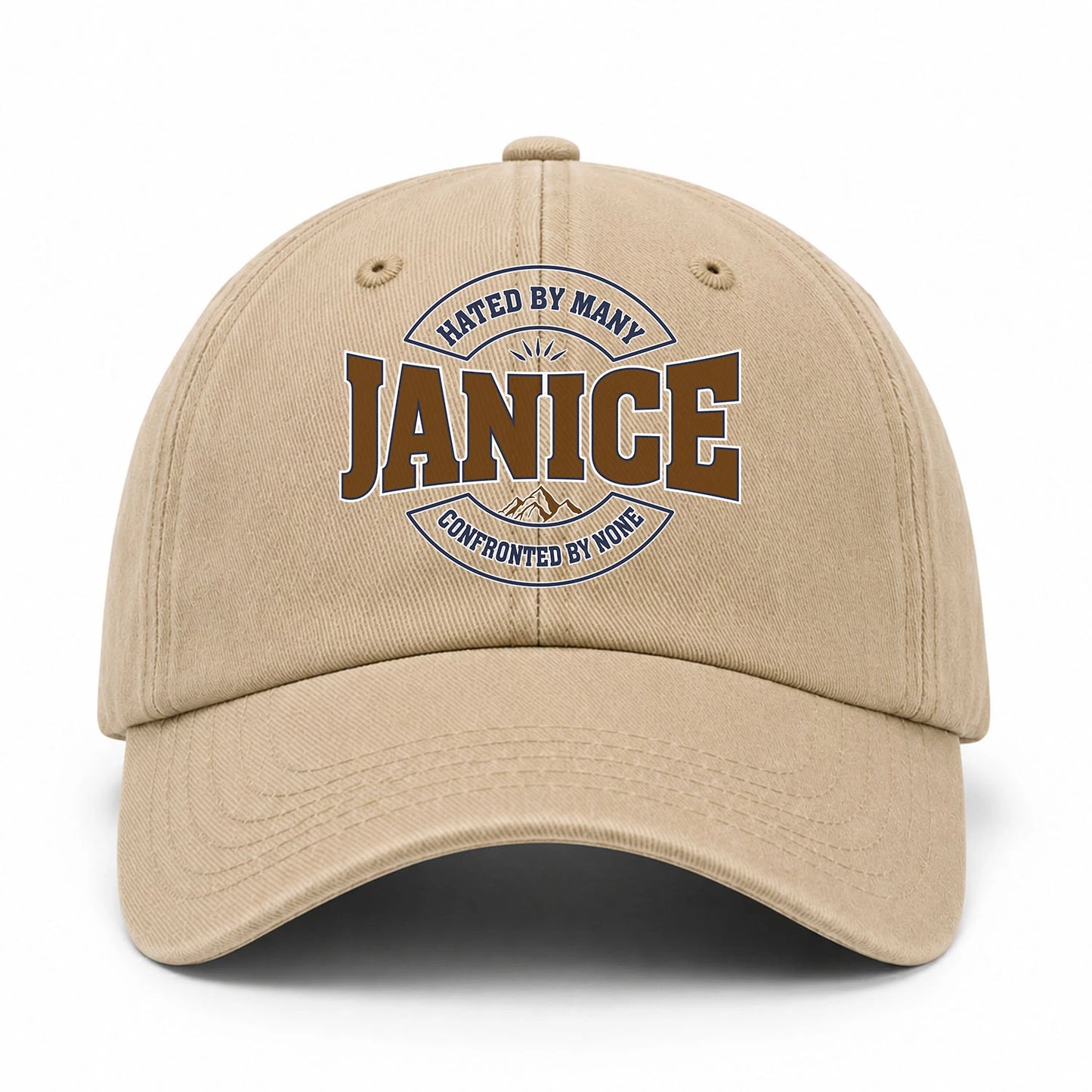 Hated By Many Confronted By None Washed Cap JANICE 13K1 C36PF