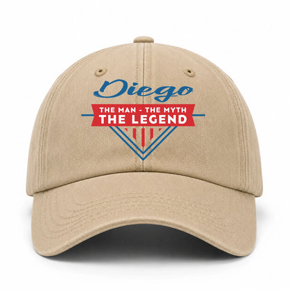 The Man The Myth The Legend Logo Washed Cap DIEGO 13K1 C37PF