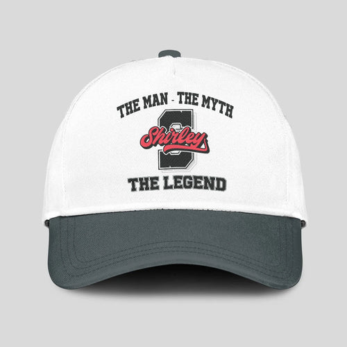 The Man The Myth The Legend Custom Initial Letter And Name Cap SHIRLEY 13K1 C38PF
