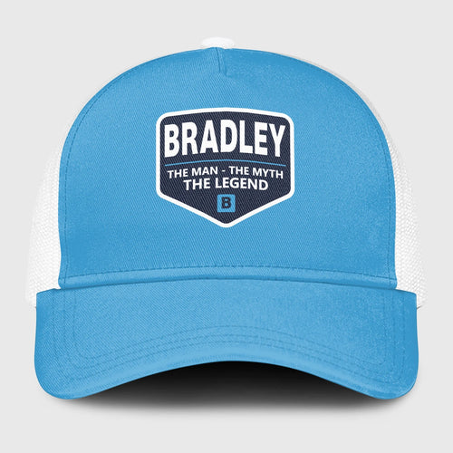 The Man The Myth The Legend Light Blue Mesh Cap BRADLEY 13K1 C190PF