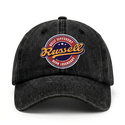 Built Different Born Legendary Logo Washed Cap RUSSELL 13K1 C65PF