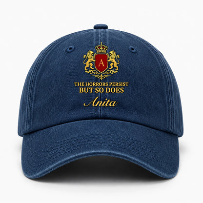 The Horrors Persist But So Does Your Name Luxury Washed Cap ANITA 13K1 C113PF