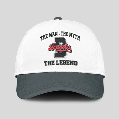 The Man The Myth The Legend Custom Initial Letter And Name Cap BROOKS 13K1 C38PF