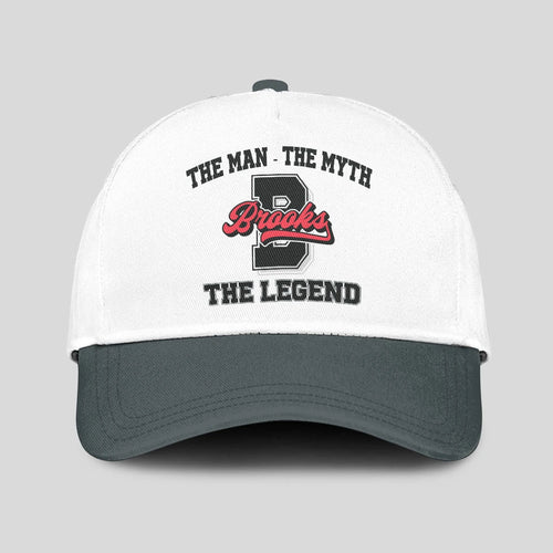 The Man The Myth The Legend Custom Initial Letter And Name Cap BROOKS 13K1 C38PF