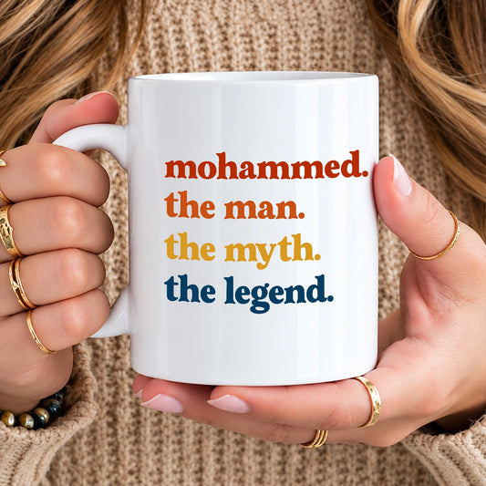 The Man The Myth The Legend Retro Mug MOHAMMED 13K1 MG06