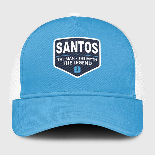 The Man The Myth The Legend Light Blue Mesh Cap SANTOS 13K1 C190PF