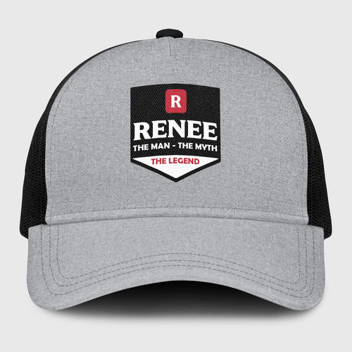 The Man The Myth The Legend Gray Mesh Cap RENEE 13K1 C189PF