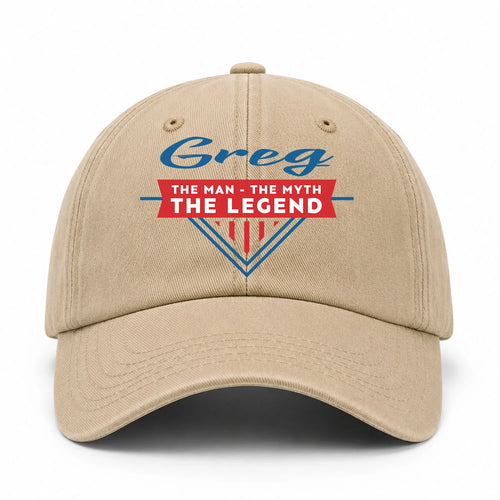 The Man The Myth The Legend Logo Washed Cap GREG 13K1 C37PF