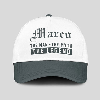 The Man The Myth The Legend Luxury Cap MARCO 13K1 C39PF