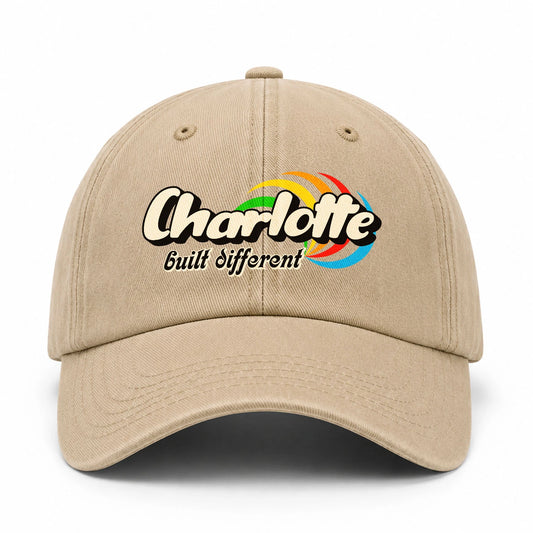 Your Name Built Different Retro Washed Cap CHARLOTTE 13K1 C55PF