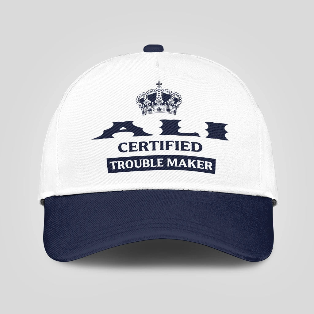 Certified Your Name Trouble Maker Washed Cap ALI 13K1 C148PF