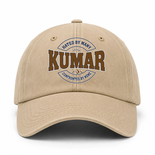 Hated By Many Confronted By None Washed Cap KUMAR 13K1 C36PF