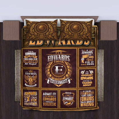 EDWARDS Limited Edition Personalized Bedding Set 13K1-BS3