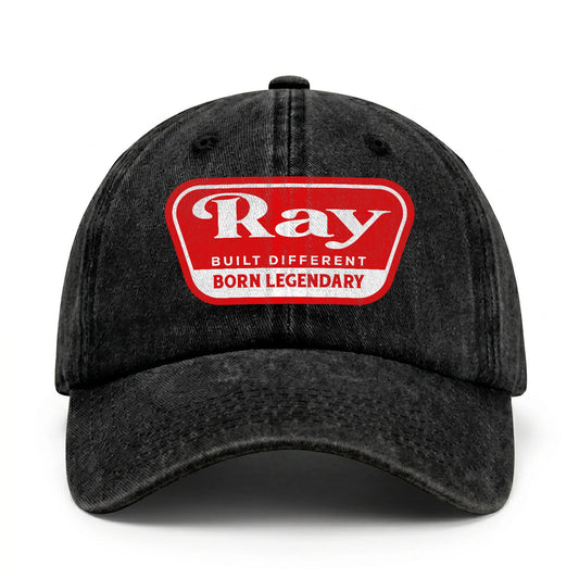 Built Different Born Legendary Red Logo Washed Cap RAY 13K1 C63PF