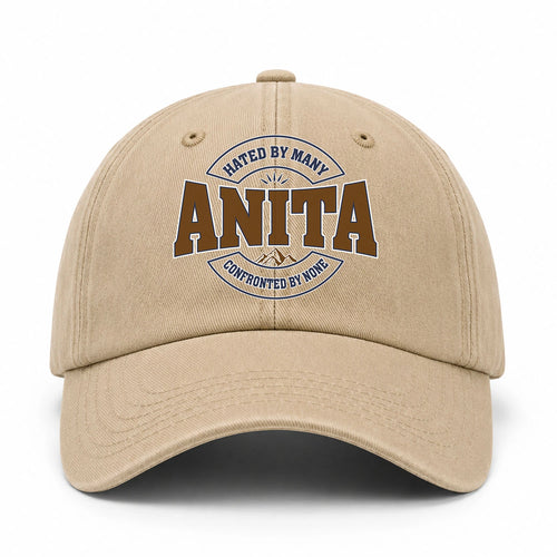 Hated By Many Confronted By None Washed Cap ANITA 13K1 C36PF