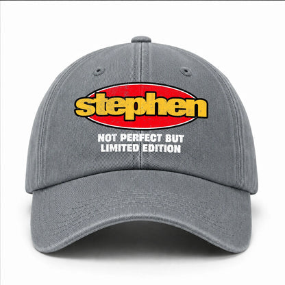 Your Name Not Perfect But Limited Edition Red Logo Washed Cap STEPHEN 13K1 C84PF