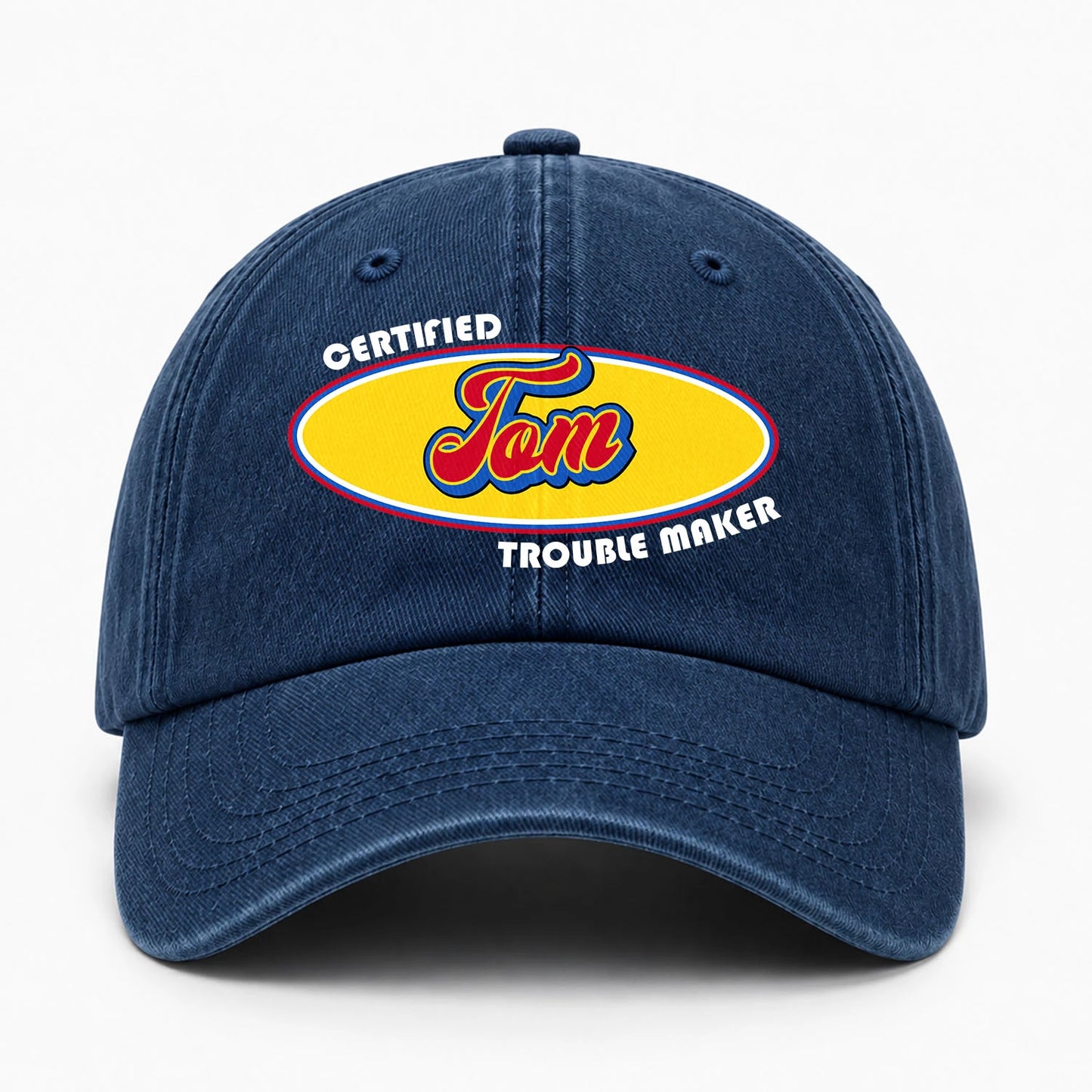 Certified Your Name Trouble Maker Washed Cap TOM 13K1 C73PF