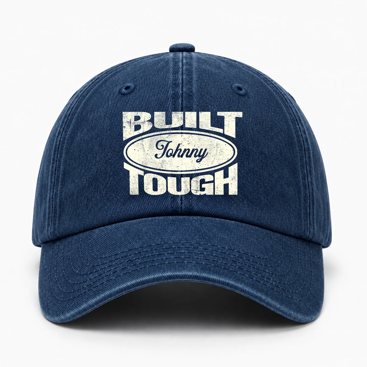 Built Your Name Tough Slogan Washed Cap JOHNNY 13K1 C96PF