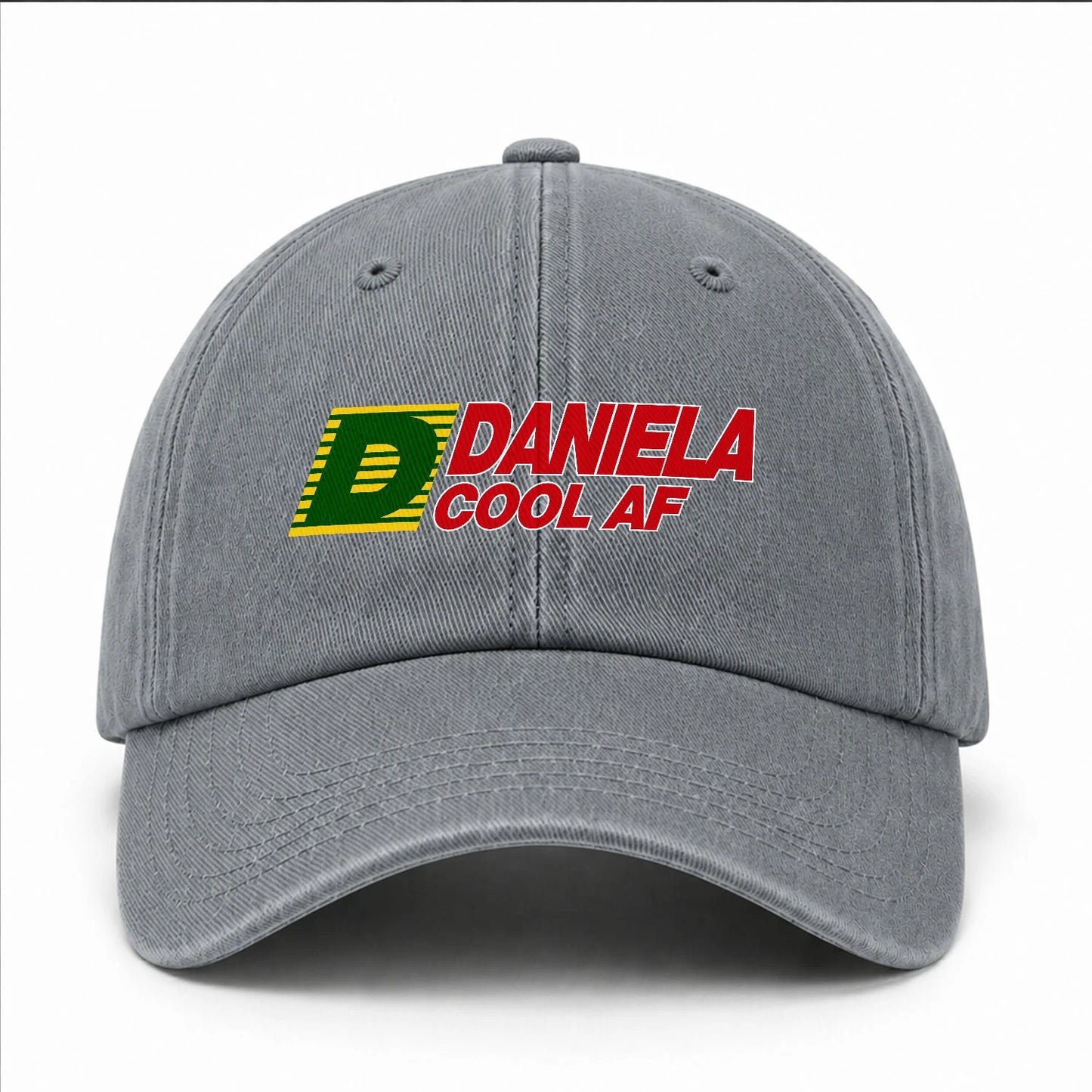 Your Name Cool Af Funny Washed Cap DANIELA 13K1 C85PF