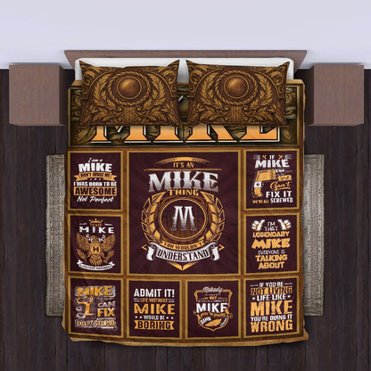 MIKE Limited Edition Personalized Bedding Set 13K1-BS3