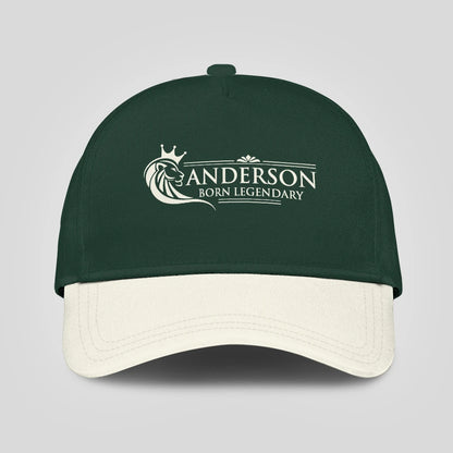 Born Legendary Lion Logo Sage Green And Beige Cap ANDERSON 13K1 C182PF