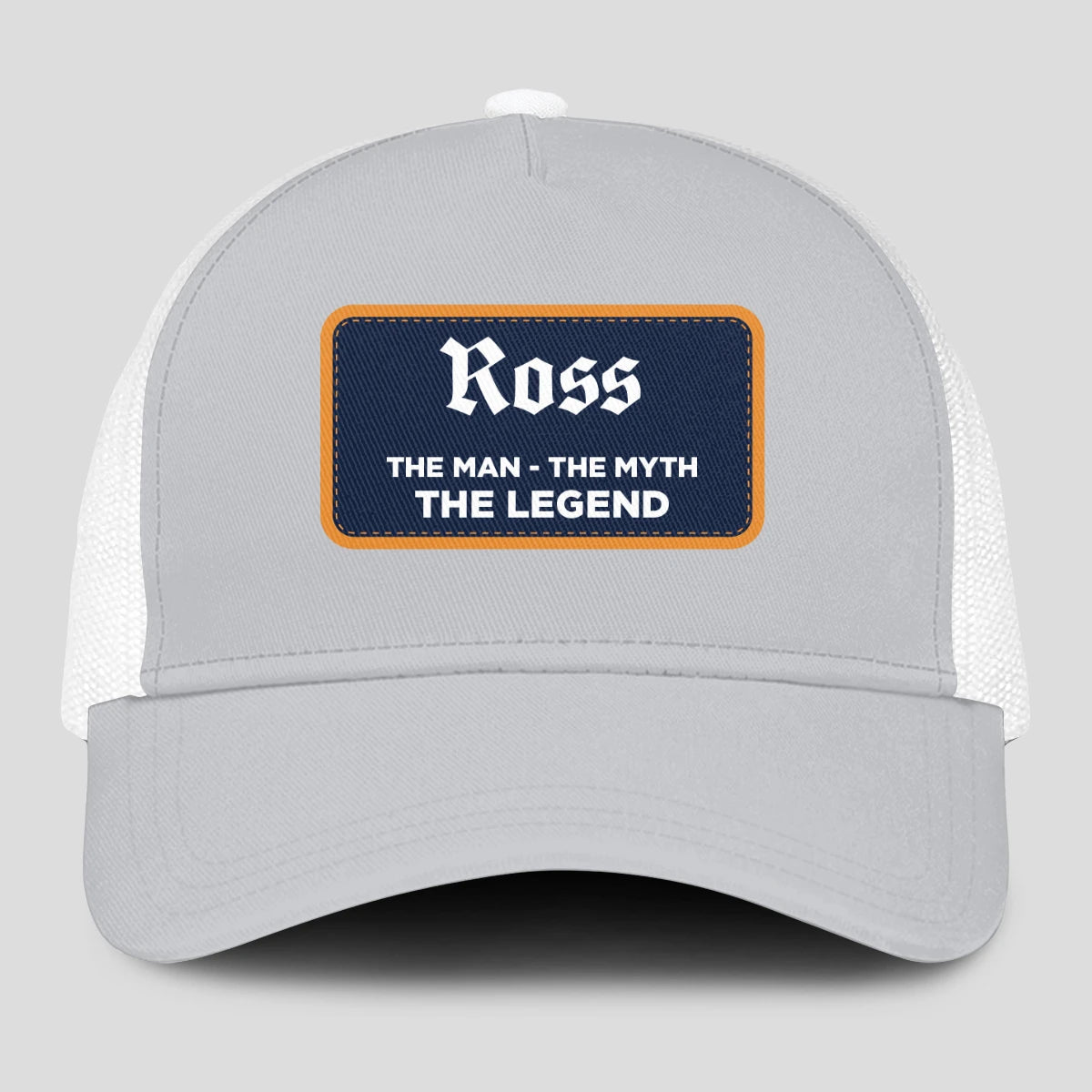 The Man The Myth The Legend Gray Mesh Cap ROSS 13K1 C204PF