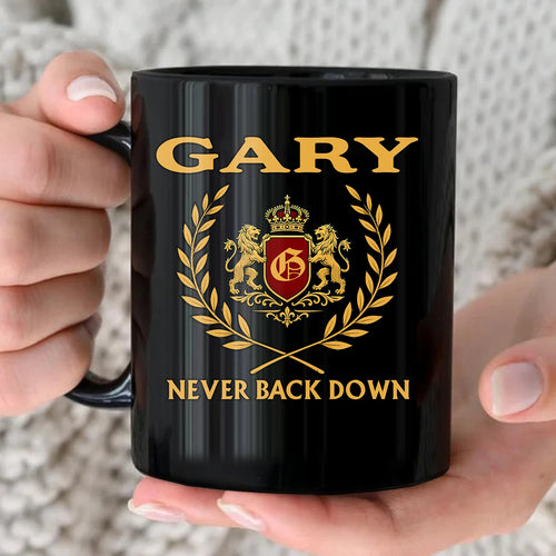 Never Back Down Royal Mug GARY 13K1 MG22