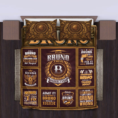 BRUNO Limited Edition Personalized Bedding Set 13K1-BS3