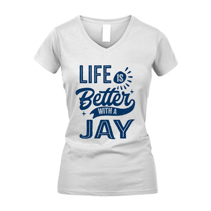 JAY 13K1-116 Personalized Name Quote T-Shirt Life Is Better With Unisex Gift
