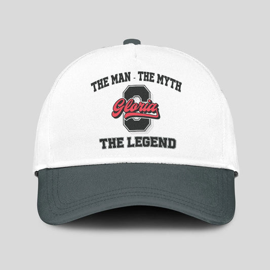 The Man The Myth The Legend Custom Initial Letter And Name Cap GLORIA 13K1 C38PF